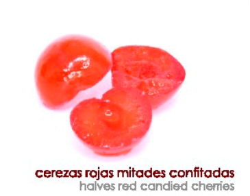 Cereza Roja Mitades